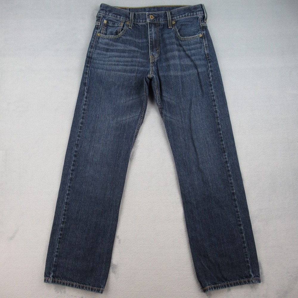 Levi 569 Loose Straight Jeans Mens 30x34 Dark Wash Indigo Denim 00569-0041